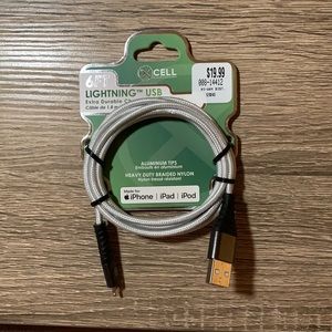 USB to lighting/iPhone cord - 6 feet